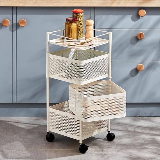 Tranzit Holland 3-Tier Trolley - White