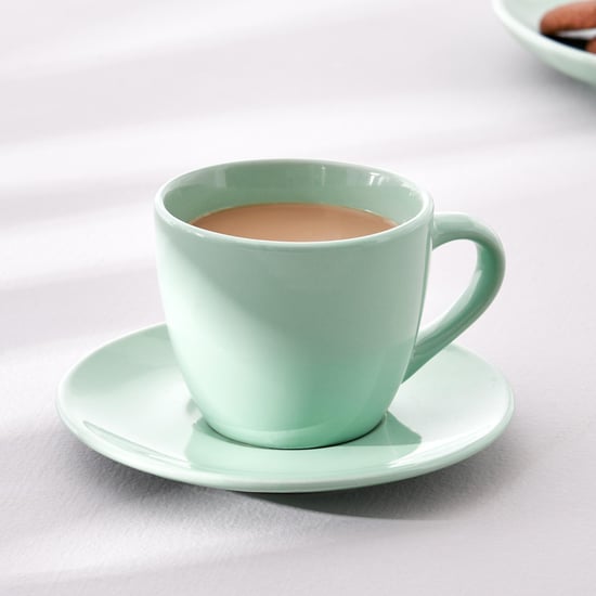 Colour Refresh Porcelain Cup and Saucer - 220ml