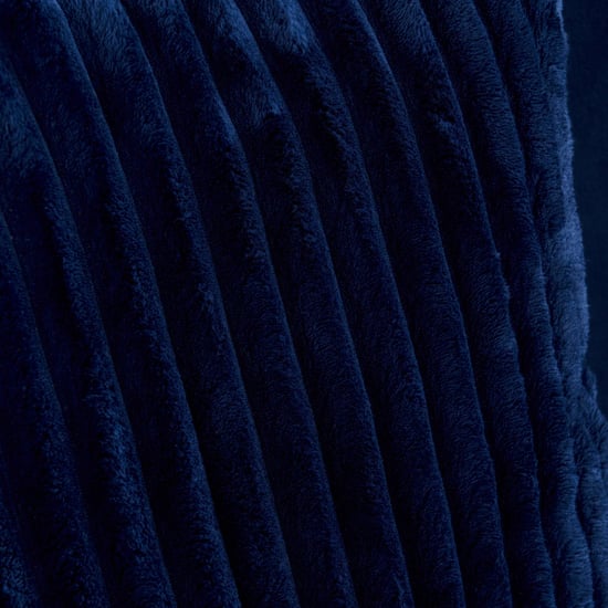 Sapphire Half Leather 3+2 Seater Sofa Set with Cushions - Blue