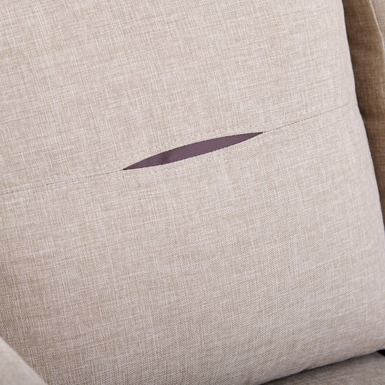 Berry Fabric 3-Seater Sofa - Beige