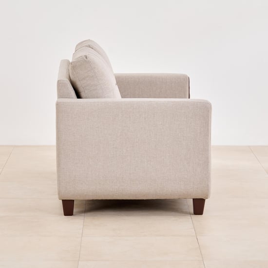 Berry Fabric 3-Seater Sofa - Beige