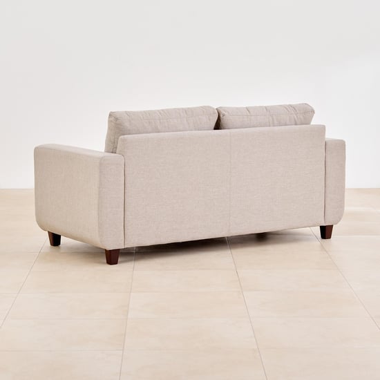 Berry Fabric 3-Seater Sofa - Beige