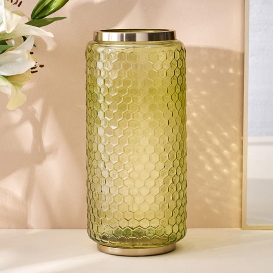 Brian Glass Honeycomb Vase