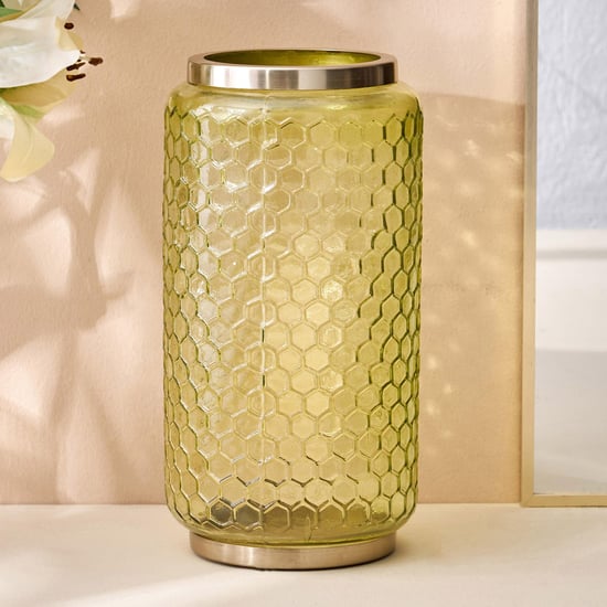 Brian Glass Honeycomb Vase