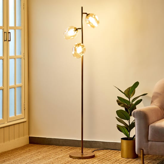 Melody Shellacs Metal Floor Lamp