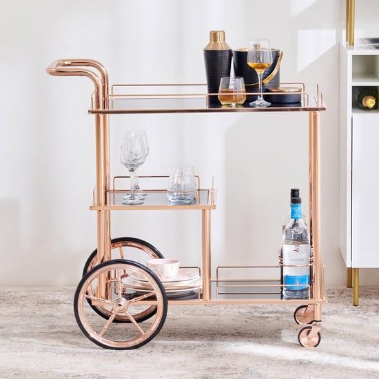 Clair Serving Trolley - Gold