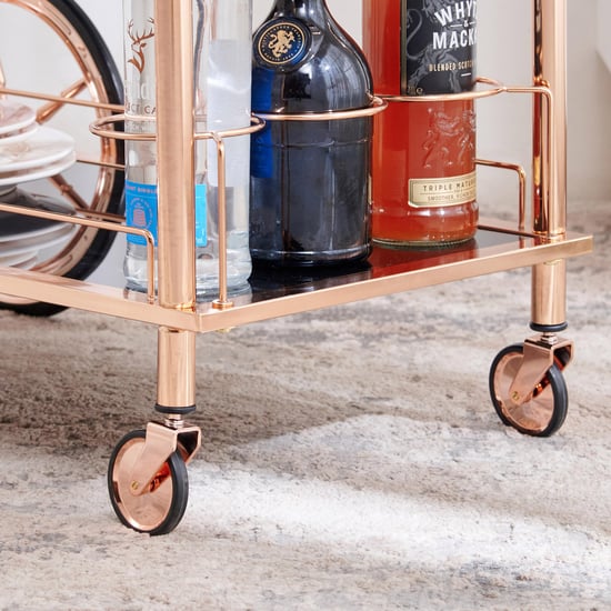 Clair Serving Trolley - Gold