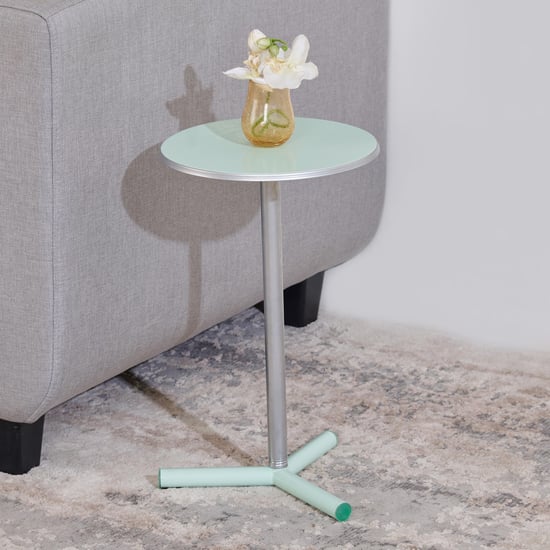 Helios Ziva Metal End Table - Green