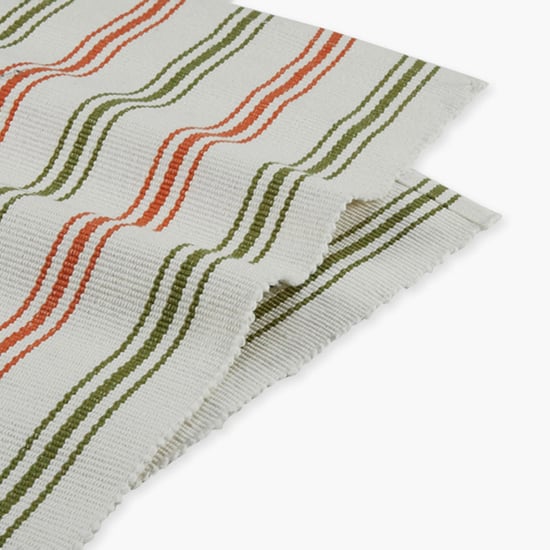 STELLAR HOME Kitchen Set of 4 Cotton Striped Placemats