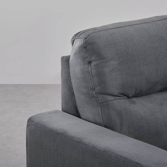 Helios Vive Fabric 3-Seater Left Corner Sofa with Chaise - Grey