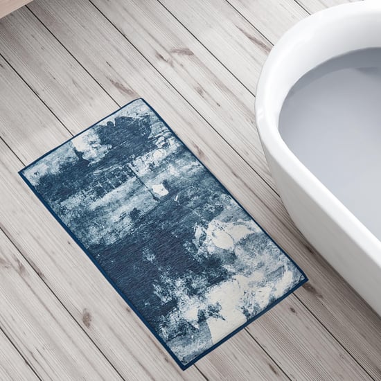 Buttercup Zenith Memory Foam Printed Bath Mat - 80x50cm