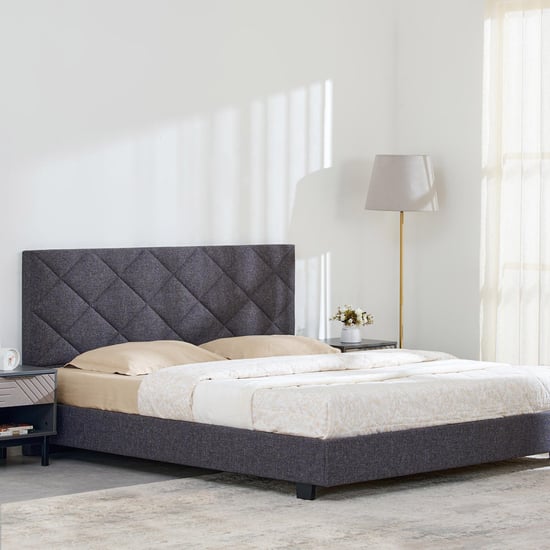 Connect Diamond King Bed - Grey