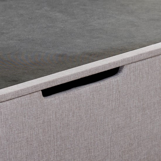 Connect Square Queen Bed with Hydraulic Storage - Grey