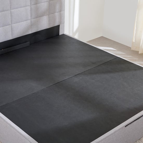 Connect Square Queen Bed with Hydraulic Storage - Grey