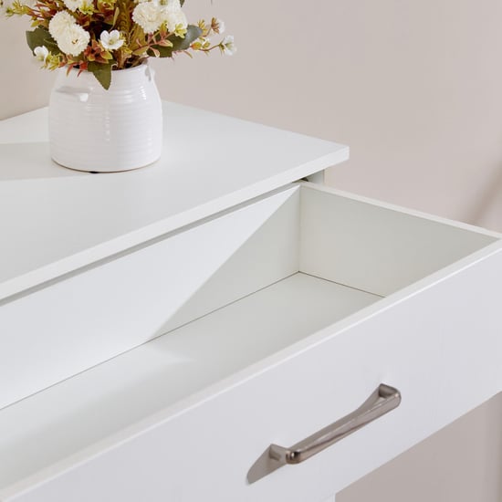 Quadro 8 Pairs Shoe Cabinet with Drawer - White