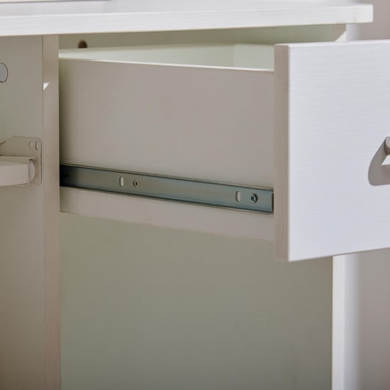 Quadro NXT Computer Desk with Drawer - White