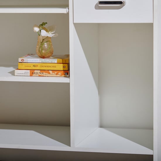 Quadro NXT Computer Desk with Drawer - White