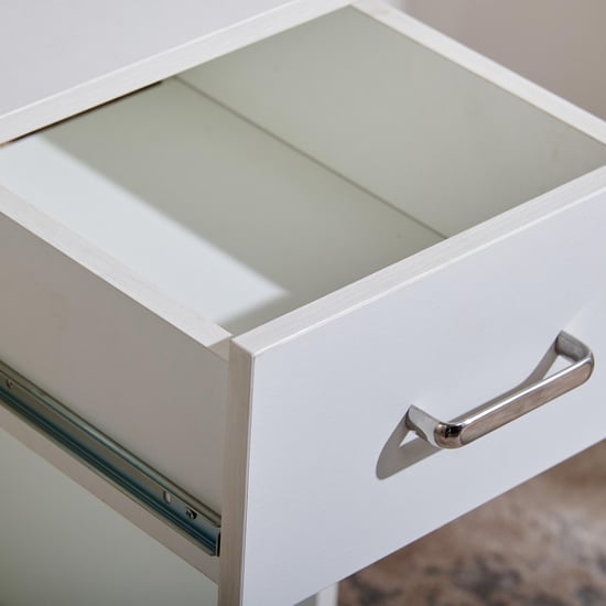 Quadro NXT Computer Desk with Drawer - White