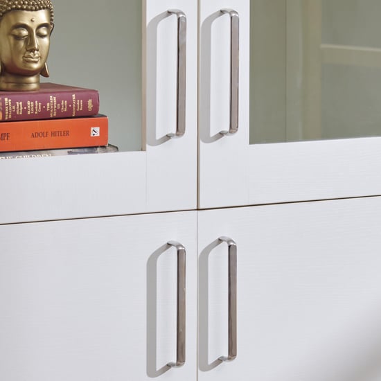 Quadro 3-Door Book Cabinet - White