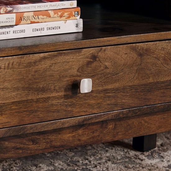 Giza Composite Marble Top TV Unit - Beige and Brown