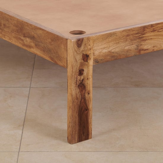 Helios Rubix Sheesham Wood King Bed - Brown