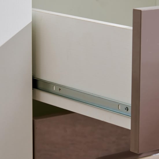 Quadro 2-Door Wardrobe with Mirror - White