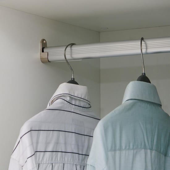 Quadro 2-Door Wardrobe with Mirror - White