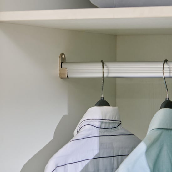 Quadro 4-Door Wardrobe with Mirror - White