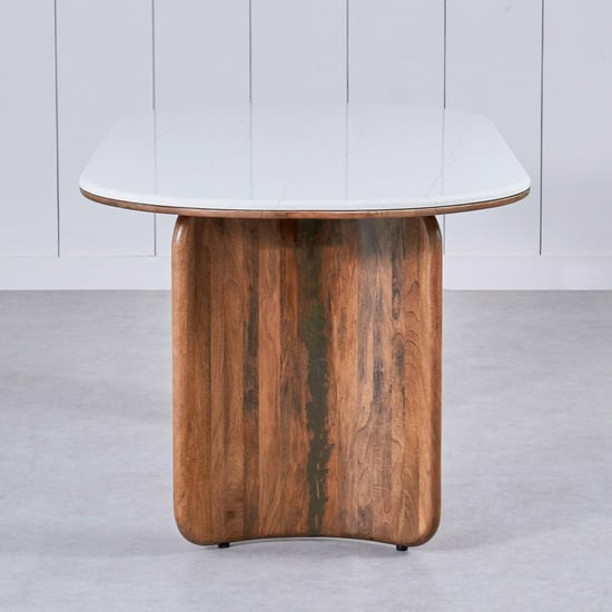 Fern Living Quartz Top 6-Seater Dining Set with Chairs - Green