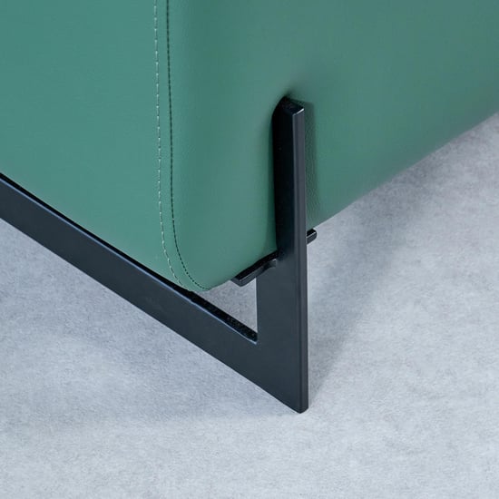 Fern Living Half Leather 2-Seater Sofa - Green