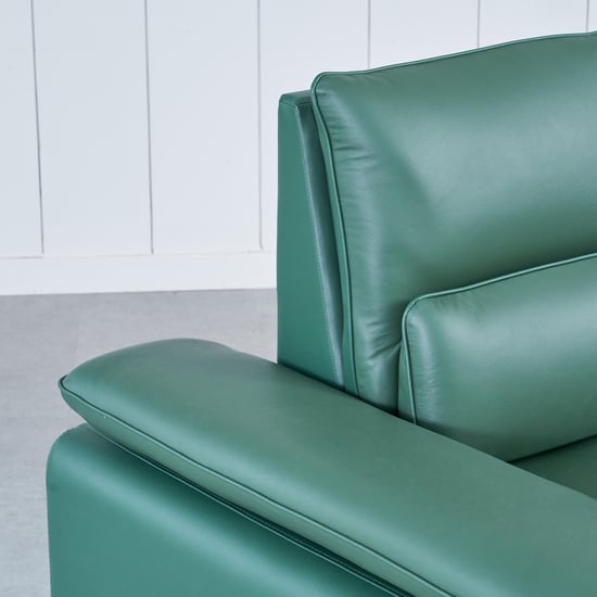 Fern Living Half Leather 2-Seater Sofa - Green
