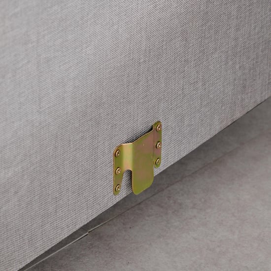 Berry Fabric 3-Seater Corner Sofa with Left Chaise - Grey