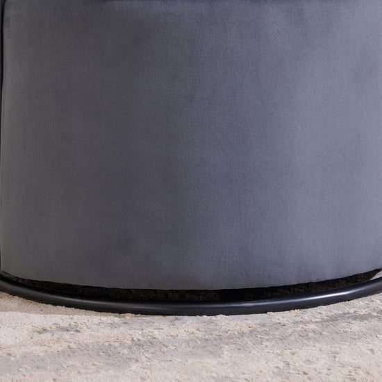 Noa Fabric Rotating Accent Chair - Grey