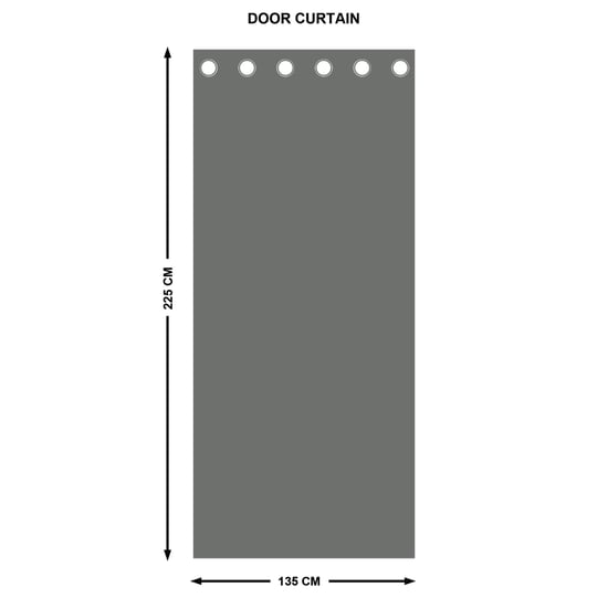 Calamus Jacquard Room Darkening Door Curtains