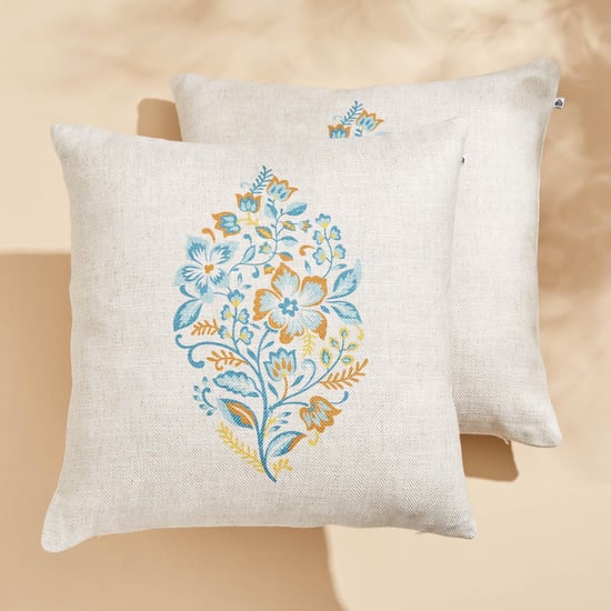 Mellow Bering Set of 2 Printed Cushion Covers - 40x40cm