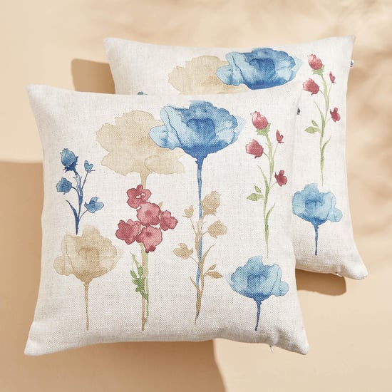 Mellow Breeze Set of 2 Printed Cushion Covers - 40x40cm