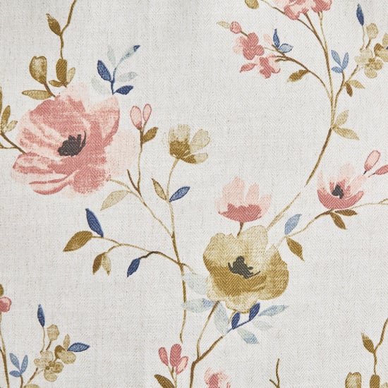 Mellow Elm 1Pc Floral Print Light Filtering Window Curtain