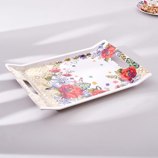 Meadows Theme Farah Melamine Serving Tray - 38x27cm