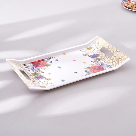 Meadows Theme Farah Melamine Serving Tray - 38x20cm