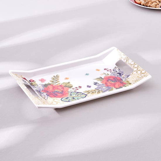 Meadows Theme Farah Melamine Serving Tray - 31x18cm