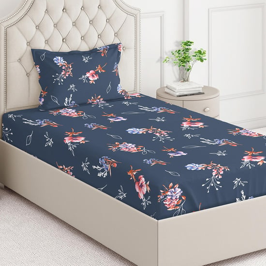 LAYERS Emaline Cotton 144TC Printed 2Pcs Single Bedsheet Set