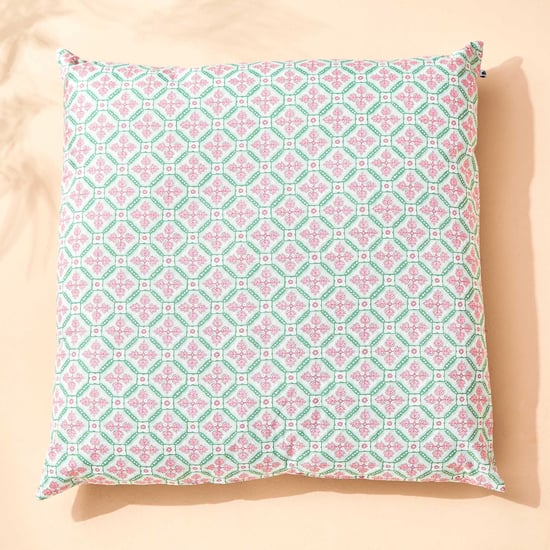 Ebony Grace Set of 2 Printed Filled Cushions - 65x65cm