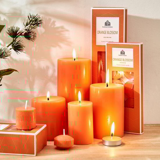 Colour Refresh Set of 10 Orange Scented T-light Candles