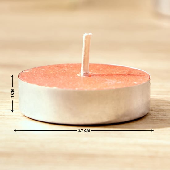 Colour Refresh Set of 10 Orange Scented T-light Candles