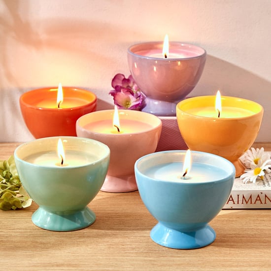 Colour Refresh Rose Scented Jar Candle