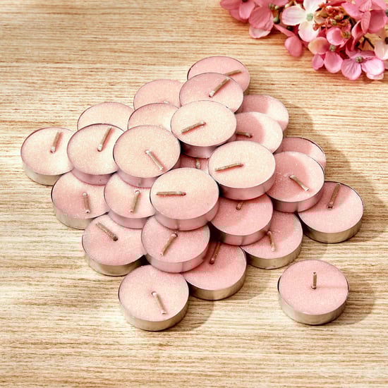 Colour Refresh Set of 30 Rose Scented T-light Candles