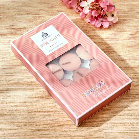 Colour Refresh Set of 30 Rose Scented T-light Candles