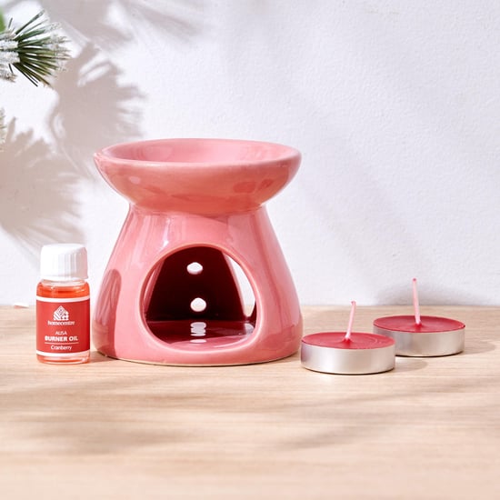 Alisa Ceramic Set of 4 Cranberry Burner Set