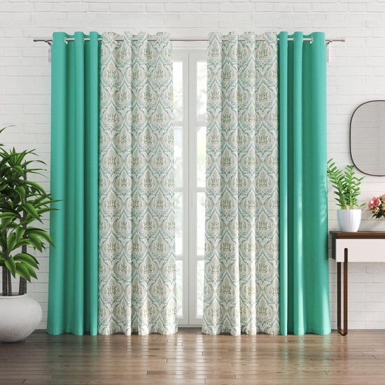 Aeris Classical Set of 4 Light Filtering and Sheer Door Curtains