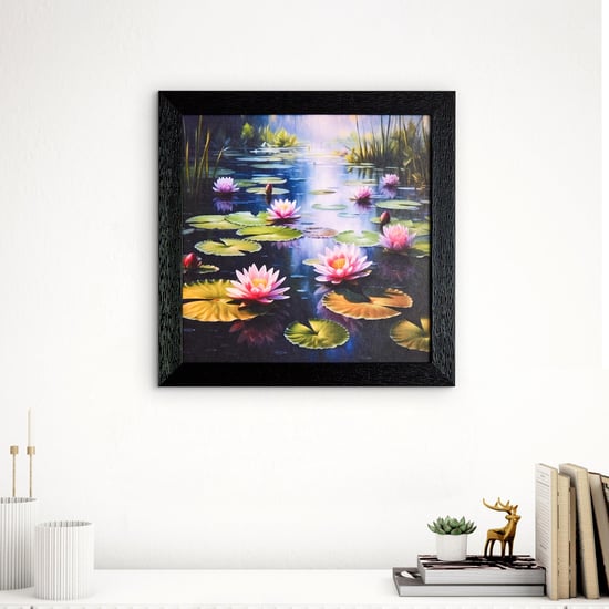 Aura Blooming Lotus Picture Frame - 32x32cm